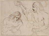 H 011
<br/>
Johannes doopt Jezus in de Jordaan
<br/>
<em>Guercino (1591-1666)</em>
